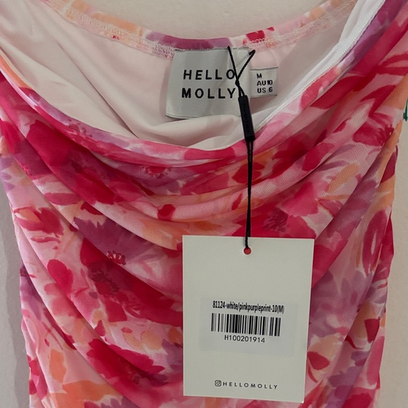 Hello Molly Pink and Red Floral Dress - Picture 3 of 7